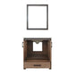 Ziva Transitional Rustic Barnwood 30" Single Vanity, Cultured Marble Top, White Square Sink and 28" Mirror | LZV352230SNJSM28