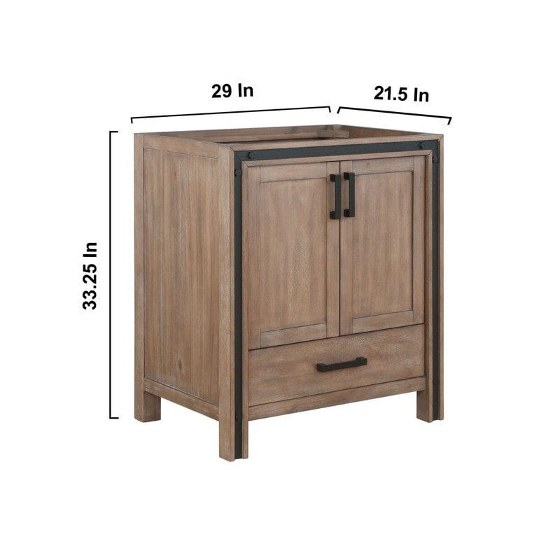 Ziva Transitional Rustic Barnwood 30" Vanity Cabinet Only | LZV352230SN00000