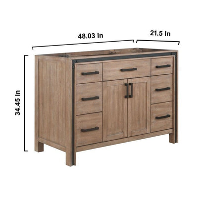 Ziva Transitional Rustic Barnwood 48" Vanity Cabinet Only | LZV352248SN00000