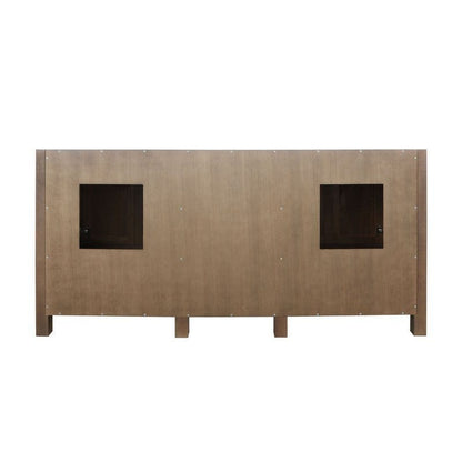 Lexora Vanities Ziva Transitional Rustic Barnwood 72" Vanity Cabinet Only | LZV352272SN00000