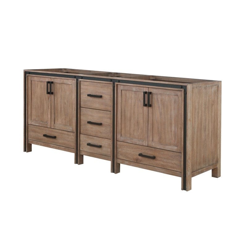 Ziva Transitional Rustic Barnwood 80" Vanity Cabinet Only | LZV352280SN00000