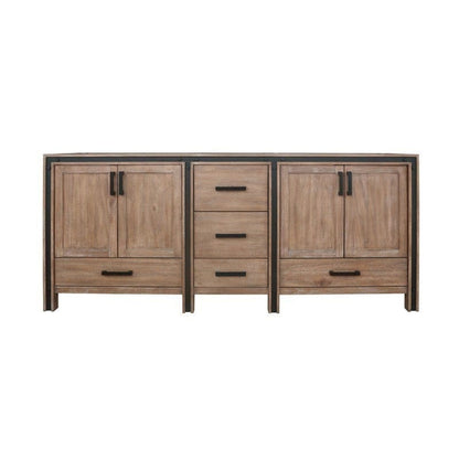 Ziva Transitional Rustic Barnwood 80" Vanity Cabinet Only | LZV352280SN00000