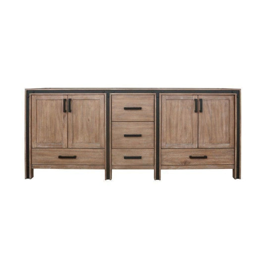 Ziva Transitional Rustic Barnwood 80" Vanity Cabinet Only | LZV352280SN00000