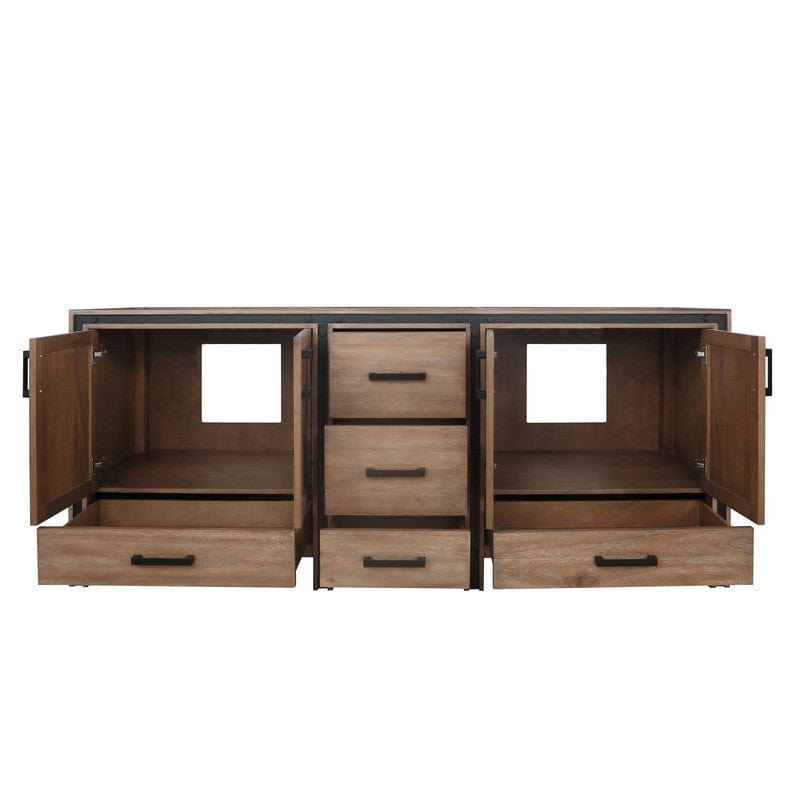 Ziva Transitional Rustic Barnwood 80" Vanity Cabinet Only | LZV352280SN00000
