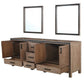 Ziva Transitional Rustic Barnwood 84" Double Vanity, no Top and 34" Mirrors | LZV352284SN00M34