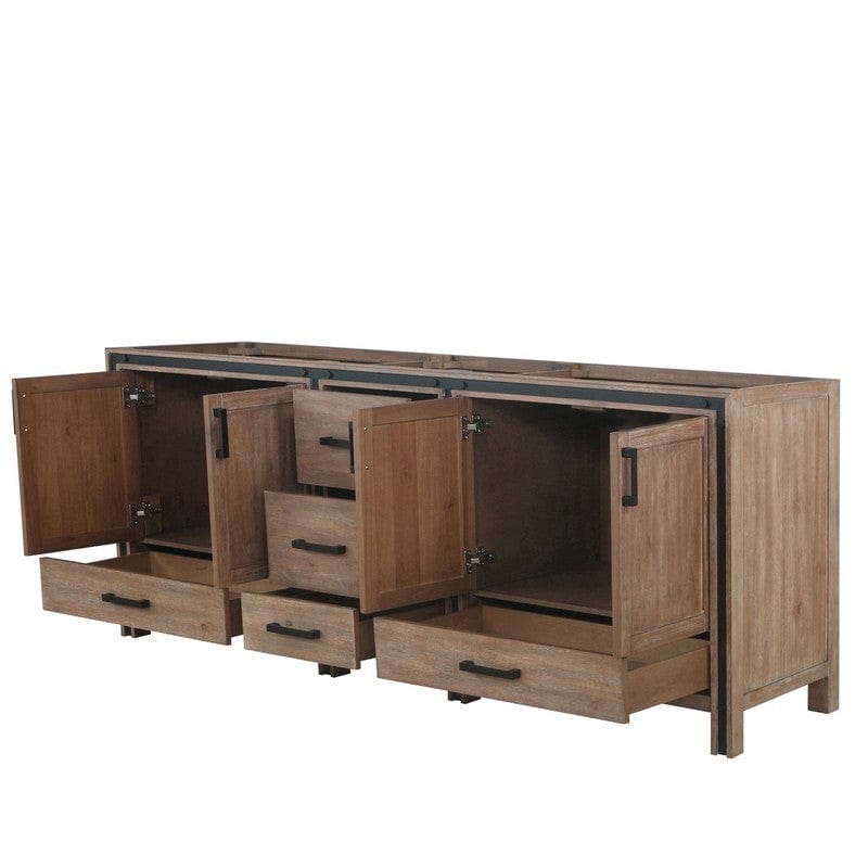 Ziva Transitional Rustic Barnwood 84" Vanity Cabinet Only | LZV352284SN00000