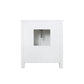 Ziva Transitional White 30" Single Vanity, Cultured Marble Top, White Square Sink and 28" Mirror | LZV352230SAJSM28