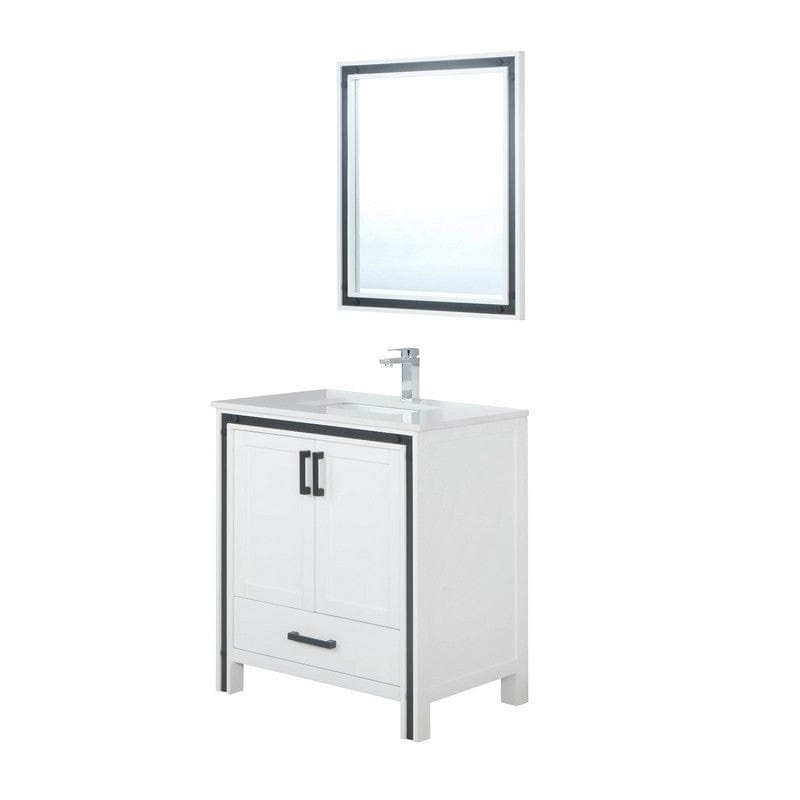 Ziva Transitional White 30" Single Vanity Set | LZV352230SAJSM28F