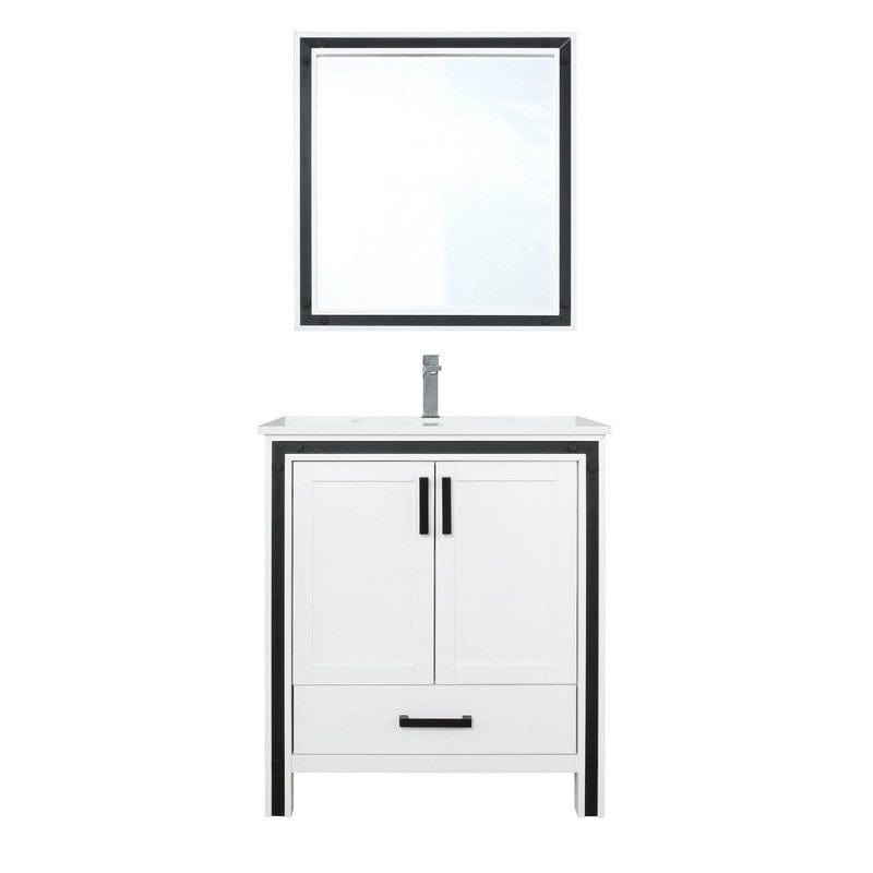 Ziva Transitional White 30" Single Vanity Set | LZV352230SAJSM28F