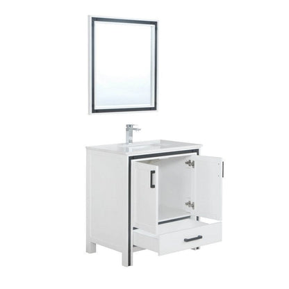 Ziva Transitional White 30" Single Vanity Set | LZV352230SAJSM28F