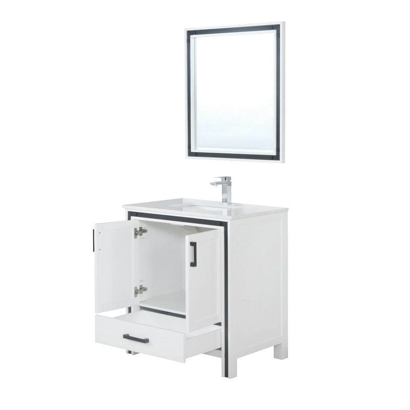 Ziva Transitional White 30" Single Vanity Set | LZV352230SAJSM28F