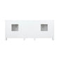 Ziva Transitional White 80" Double Vanity, Cultured Marble Top, White Square Sink and 30" Mirrors | LZV352280SAJSM30