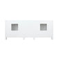 Ziva Transitional White 80" Double Vanity, no Top and 30" Mirrors | LZV352280SA00M30