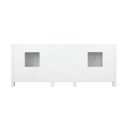 Ziva Transitional White 80" Double Vanity, no Top and 30" Mirrors | LZV352280SA00M30