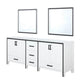 Ziva Transitional White 80" Double Vanity, no Top and 30" Mirrors | LZV352280SA00M30