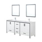 Ziva Transitional White 80" Double Vanity Set | LZV352280SAJSM30F