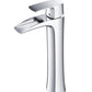 Fortore Single Hole Vessel Mount Bathroom Vanity Faucet - Chrome - Free with Vanity Purchase