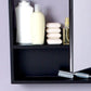 Pair of Fresca 24" Espresso Bathroom Medicine Cabinet w/ Small Bottom Shelf