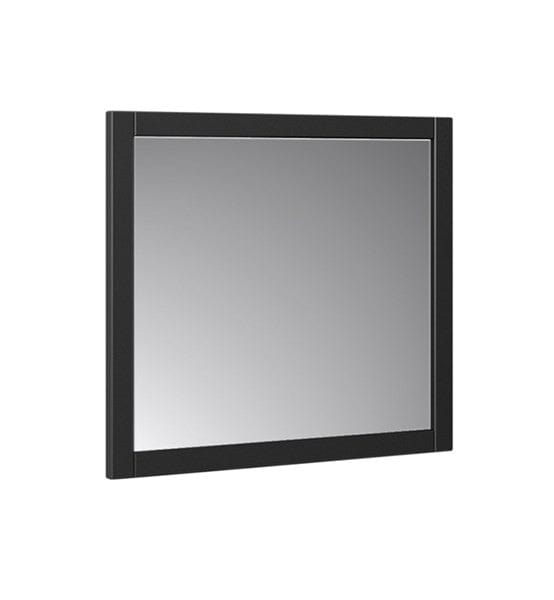 Pair of Fresca Manchester 30" Black Traditional Bathroom Mirror