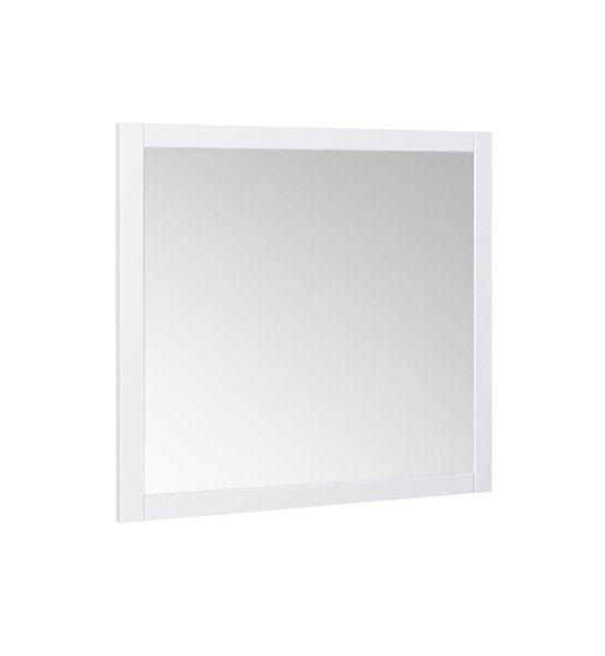 Pair of Fresca Manchester 30" White Traditional Bathroom Mirror