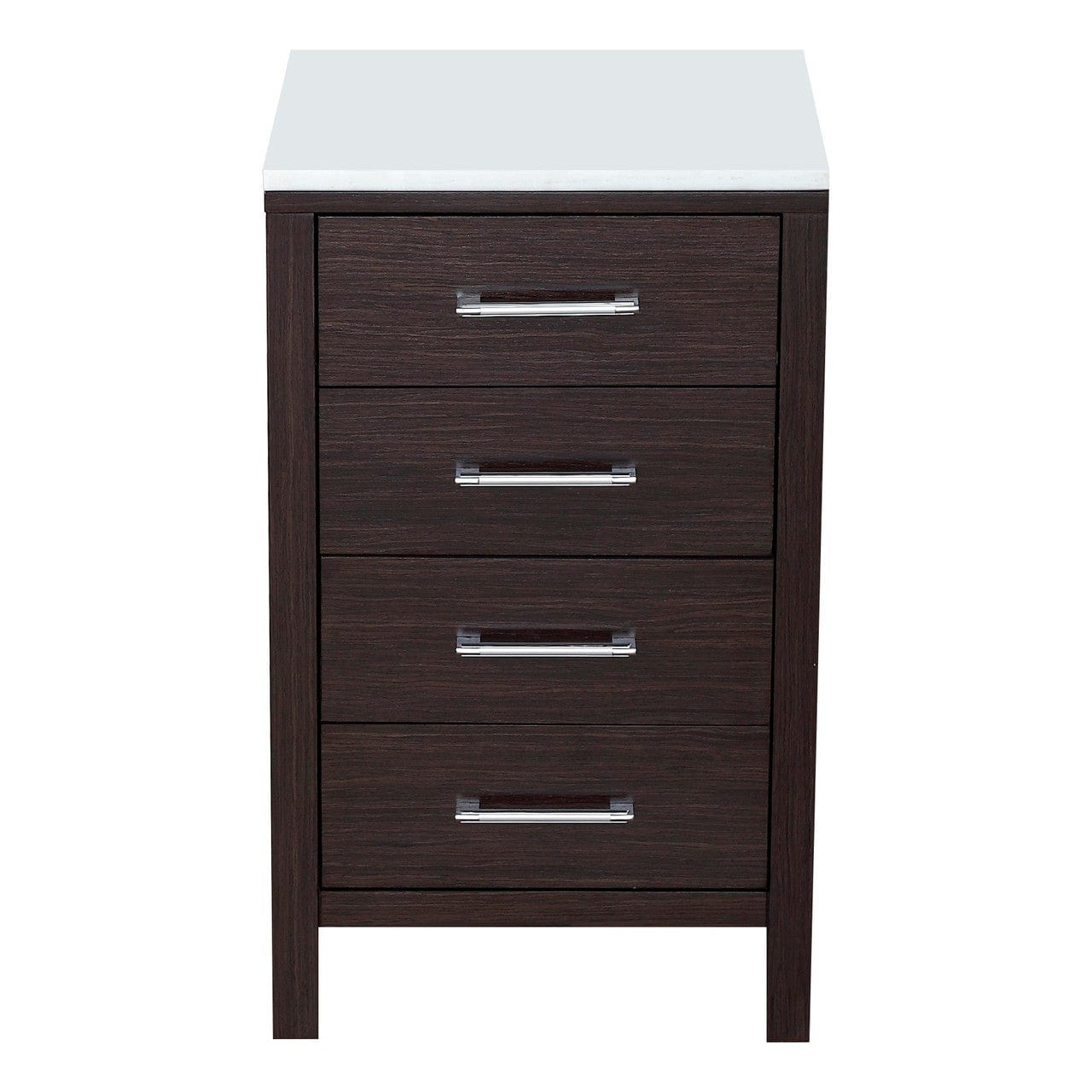 Virtu USA Dior 18" Modern Side Cabinet in Espresso