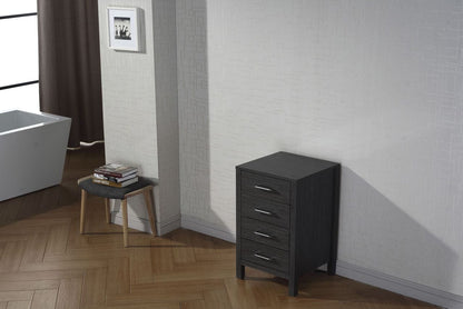 Virtu USA Dior 18 Modern Side Cabinet in Zebra Grey