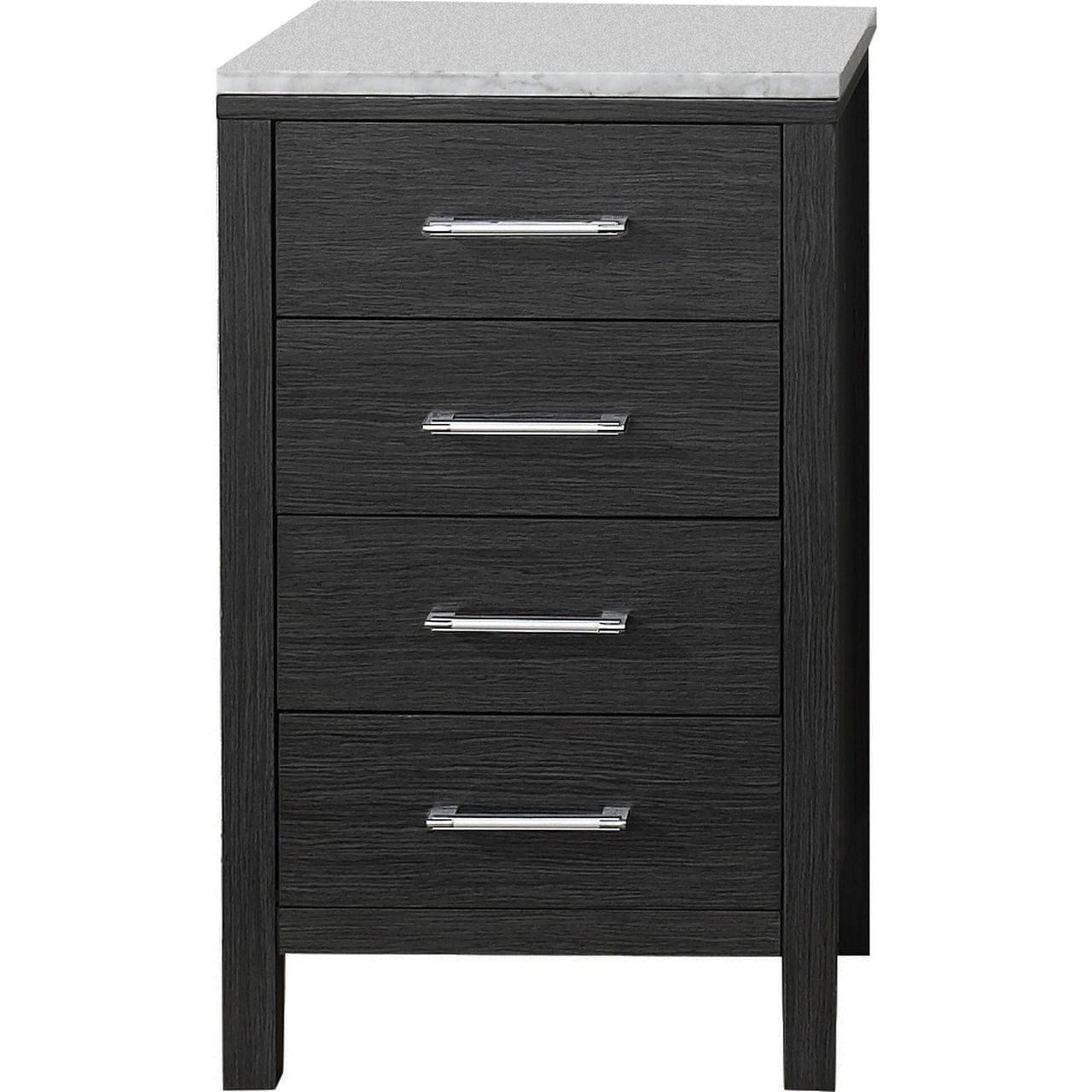 Virtu USA Virtu USA Dior 18" Modern Side Cabinet in Zebra Grey