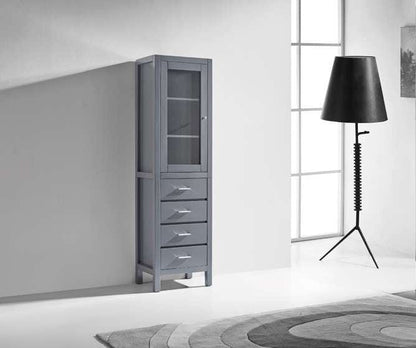 Virtu USA Wellmont 20 Modern Side Cabinet in Grey