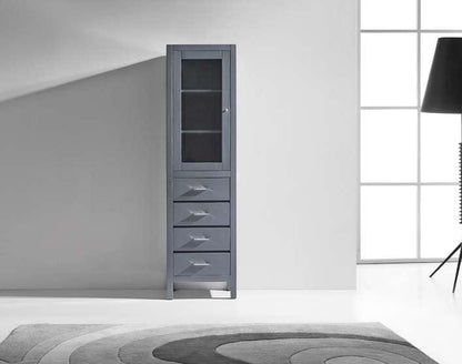 Virtu USA Wellmont 20 Modern Side Cabinet in Grey