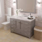 Caroline Avenue 48" Single Bath Vanity in Cashmere Gray with Quartz Top and Sink