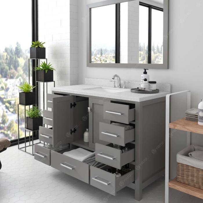Cashmere Gray contemporary style vanity