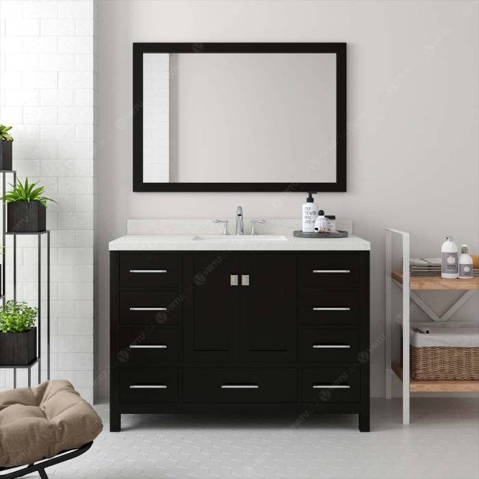 square undermount sink vanity