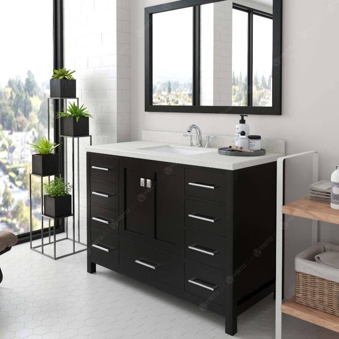 48 inch floor standing bathroom vanity