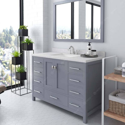 gray bathroom vanity