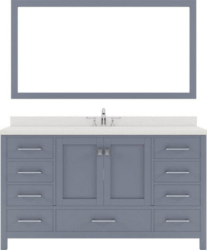 60 inch single sink vanity