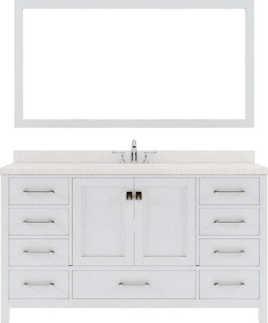 white single sink bathroom vanity