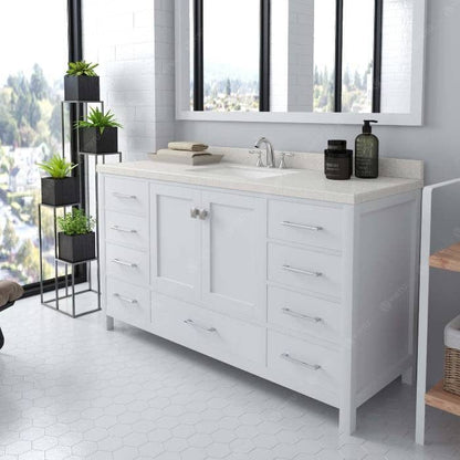 single square sink vanity