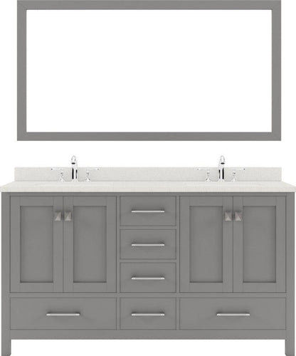 Single Sink Bathroom Vanity Set with Polished Chrome Faucet