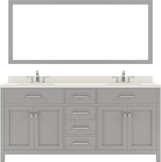 double sink bathroom vanity set with brushed nickel faucet