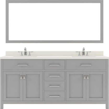 double sink bathroom vanity set with brushed nickel faucet