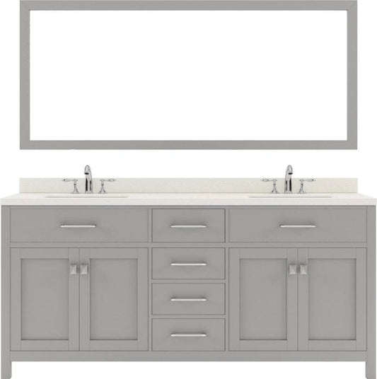 double sink bathroom vanity set with brushed nickel faucet