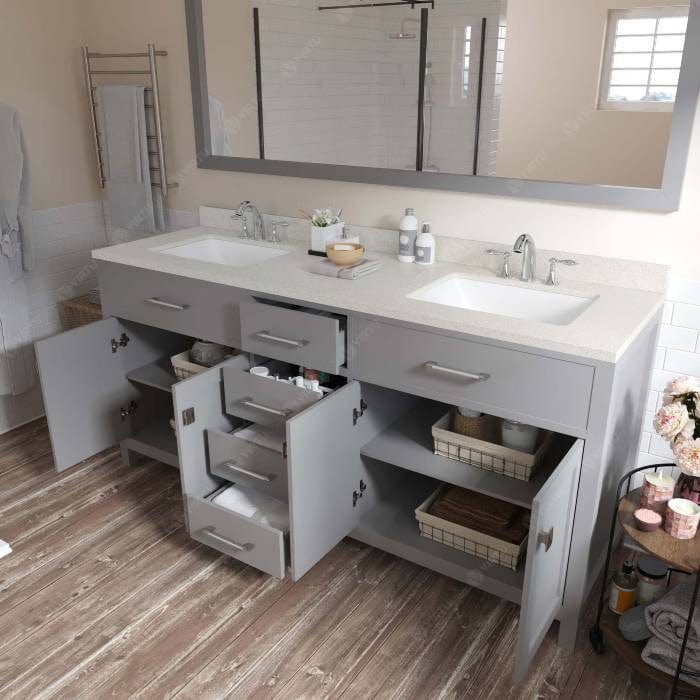 contemporary style floor standing bathroom vanity
