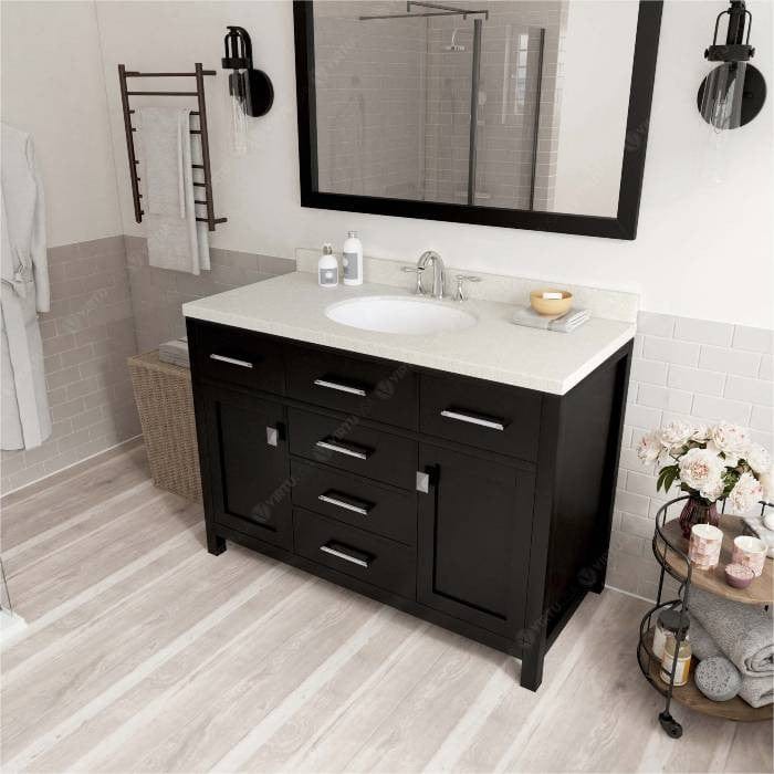 round undermount sink vanity