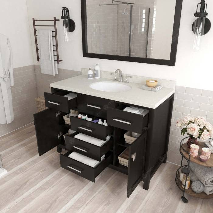 contemporary floor standing bathroom vanity