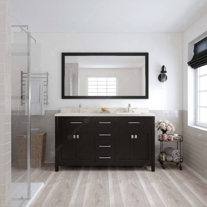 double undermount sink vanity