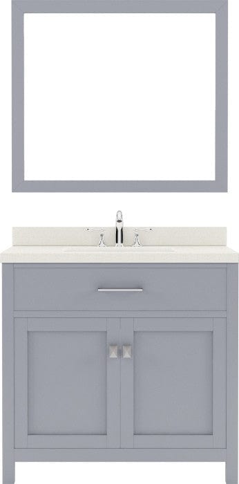 single sink bathroom vanity set with brushed nickel faucet