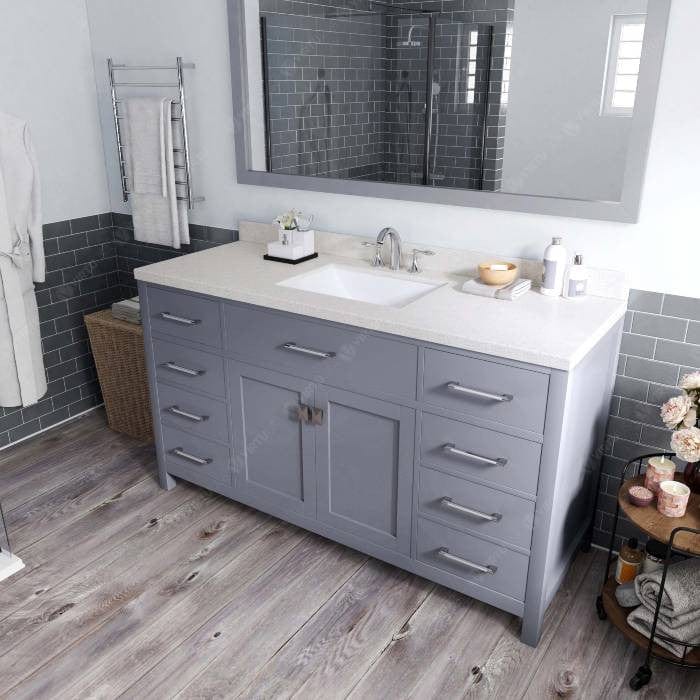 undermount sink freestanding bathroom vanity