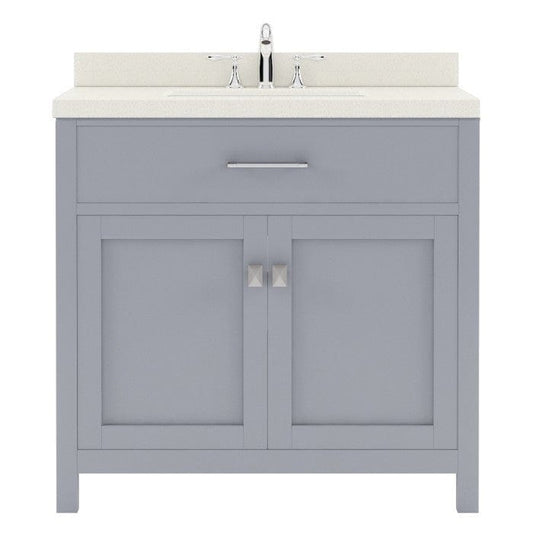 grey single sink bathroom vanity