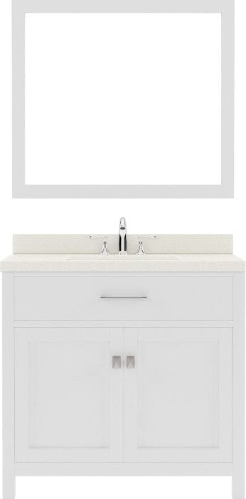 36 inch bathroom vanity set with brushed nickel faucet