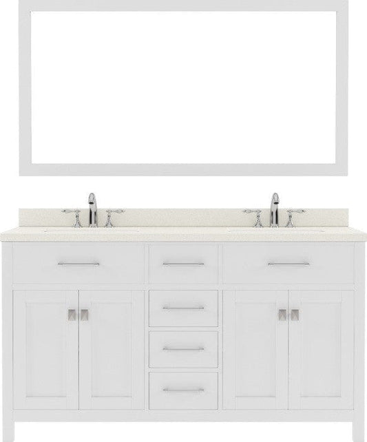 double sink bathroom vanity set with brushed nickel faucet